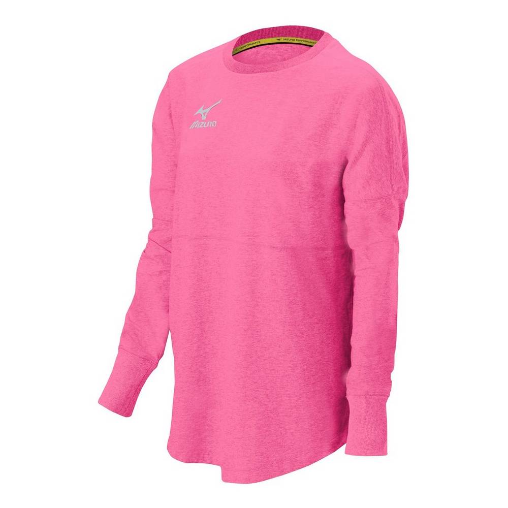 Mizuno Women's Hitter’s Pullover Pullover Red Pink (440620-WBV)